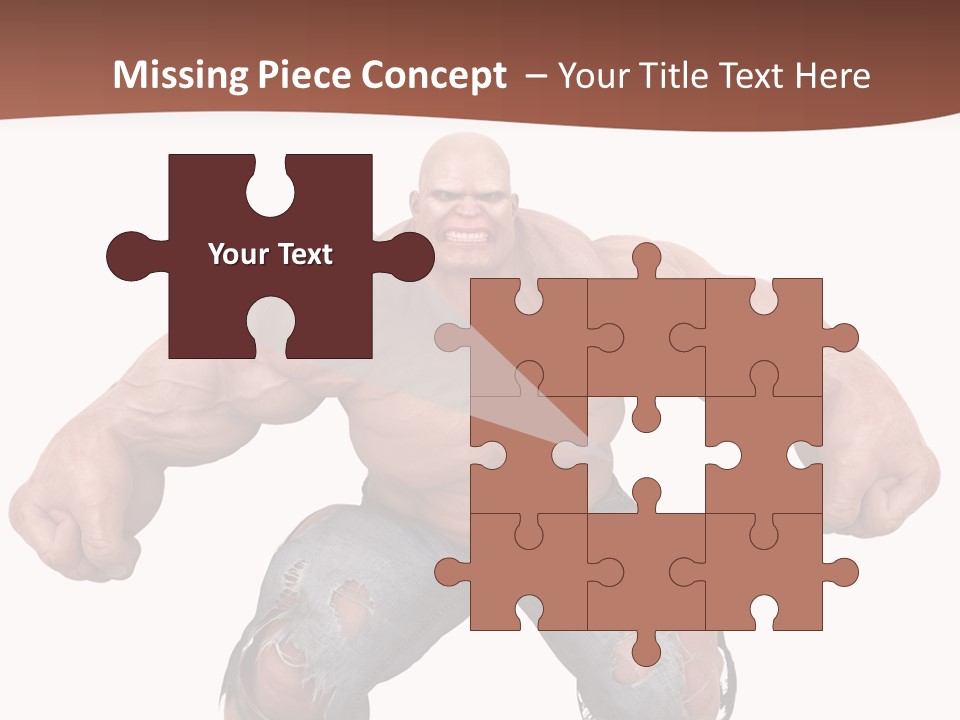 Man Body Bicep PowerPoint Template