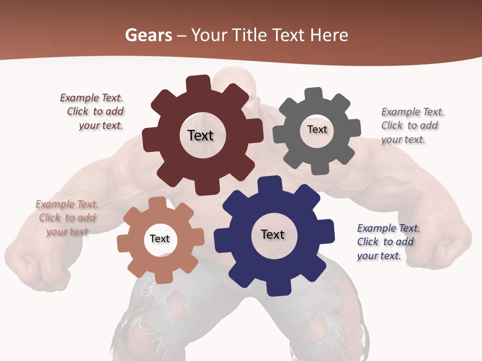 Man Body Bicep PowerPoint Template