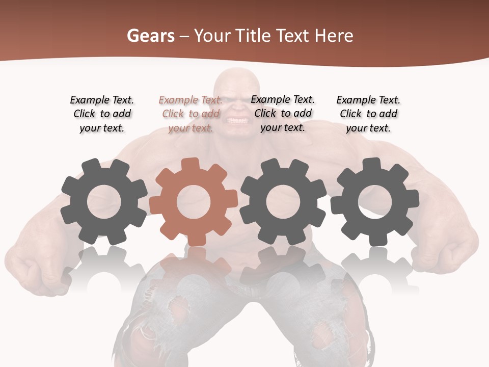 Man Body Bicep PowerPoint Template