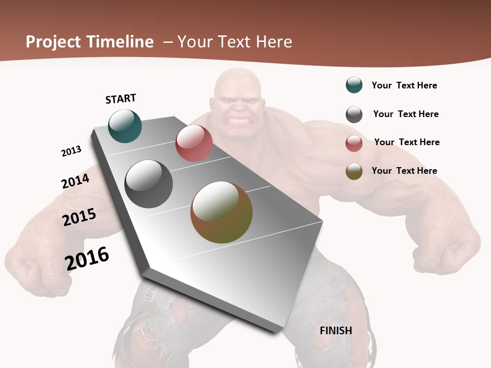 Man Body Bicep PowerPoint Template