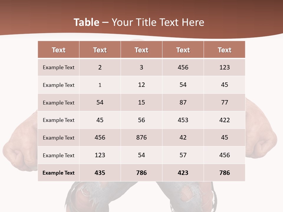 Man Body Bicep PowerPoint Template