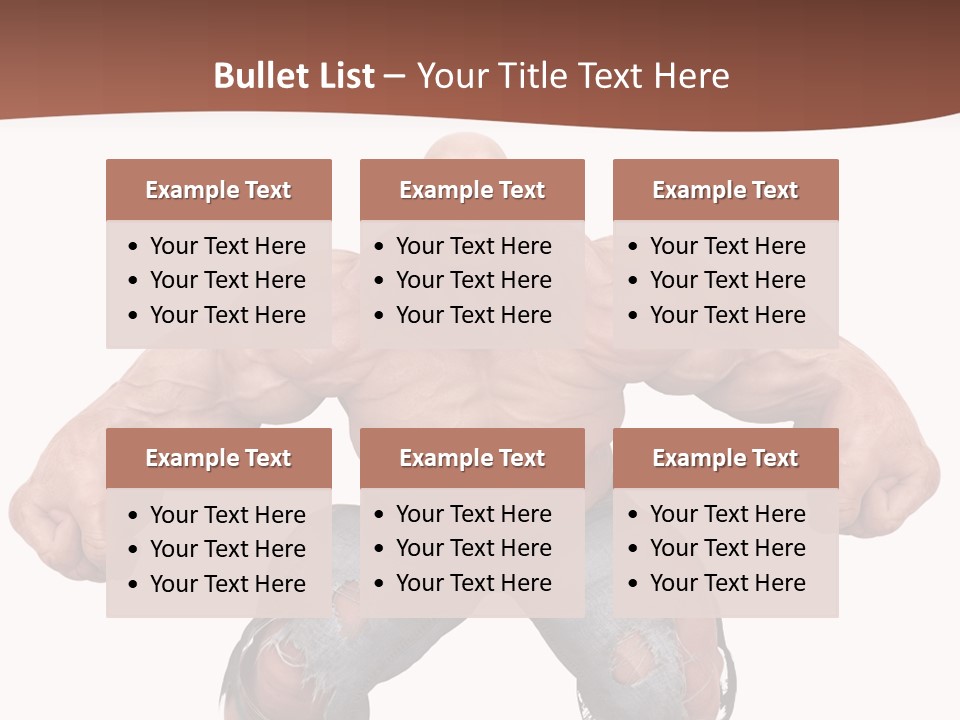 Man Body Bicep PowerPoint Template