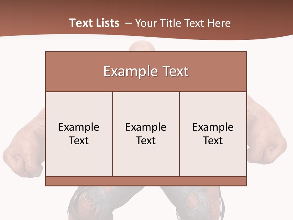 Man Body Bicep PowerPoint Template