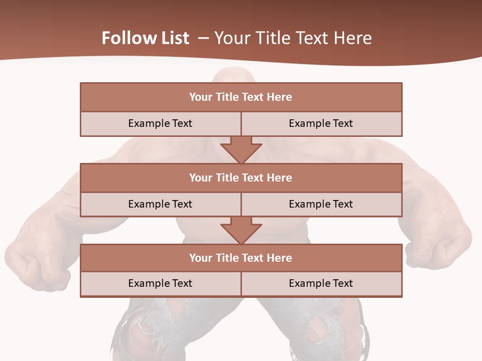 Man Body Bicep PowerPoint Template
