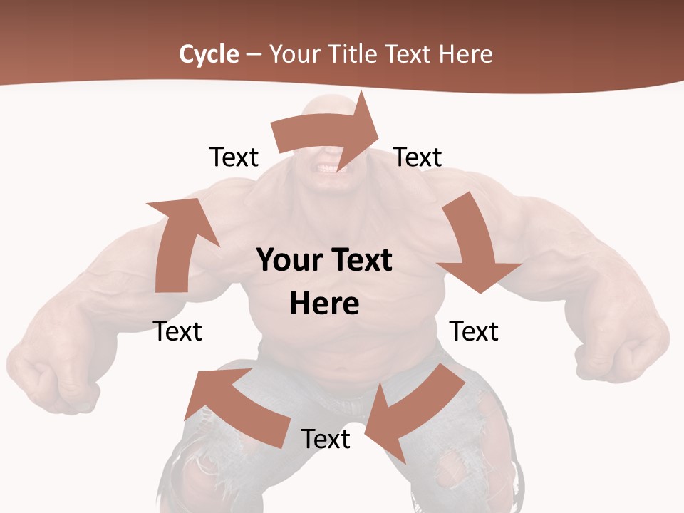 Man Body Bicep PowerPoint Template