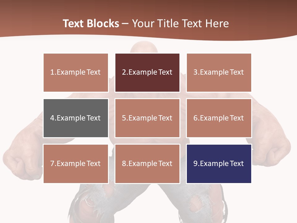 Man Body Bicep PowerPoint Template