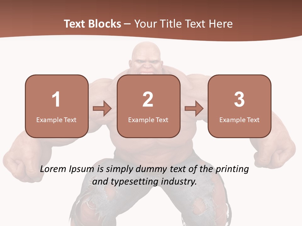 Man Body Bicep PowerPoint Template