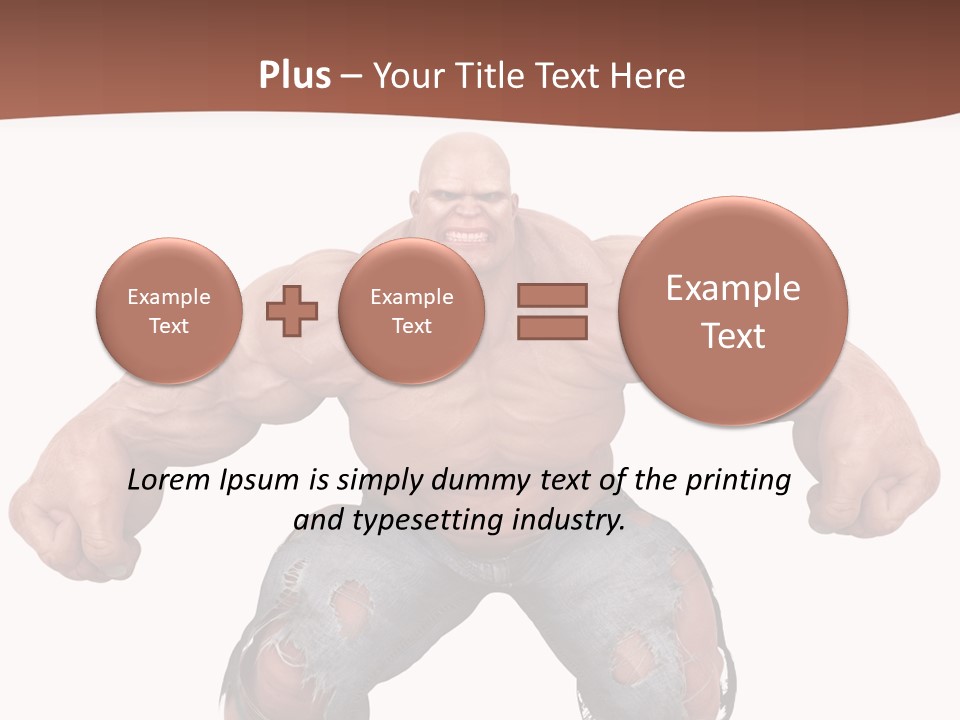 Man Body Bicep PowerPoint Template