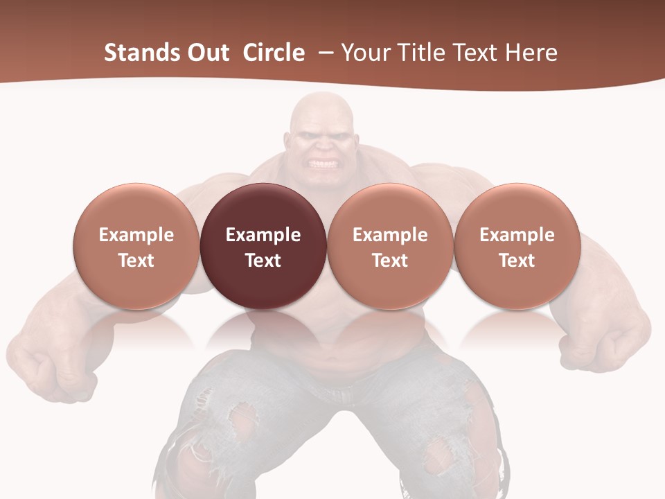 Man Body Bicep PowerPoint Template