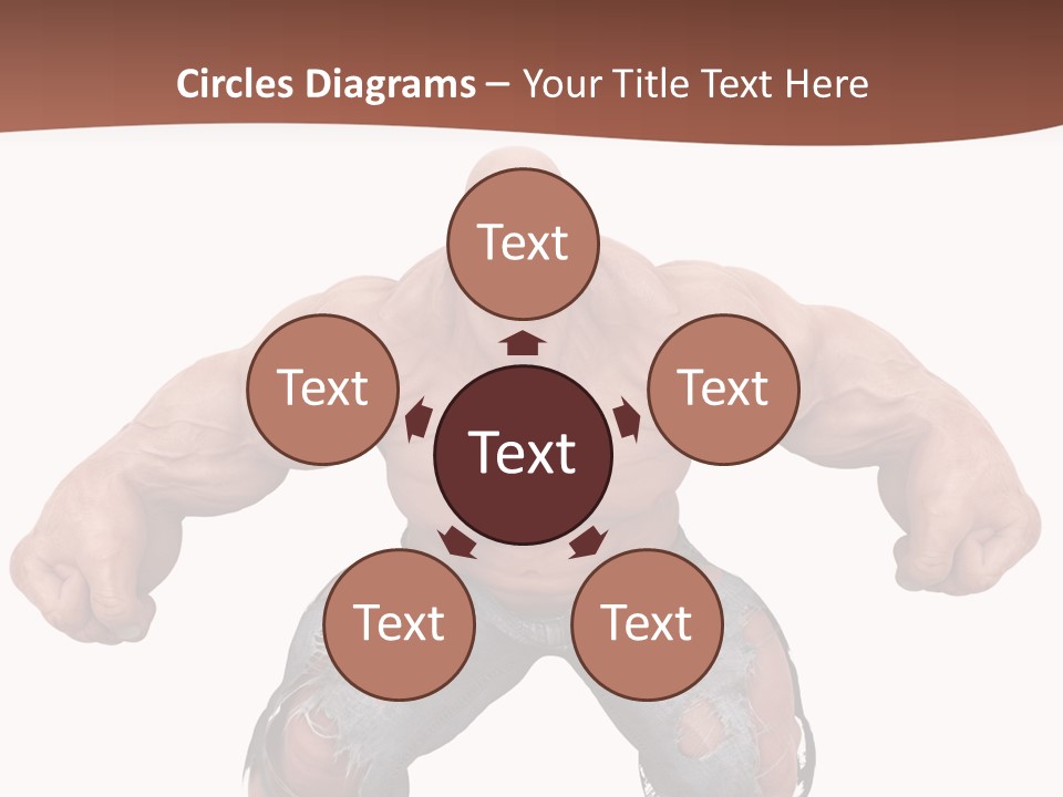 Man Body Bicep PowerPoint Template