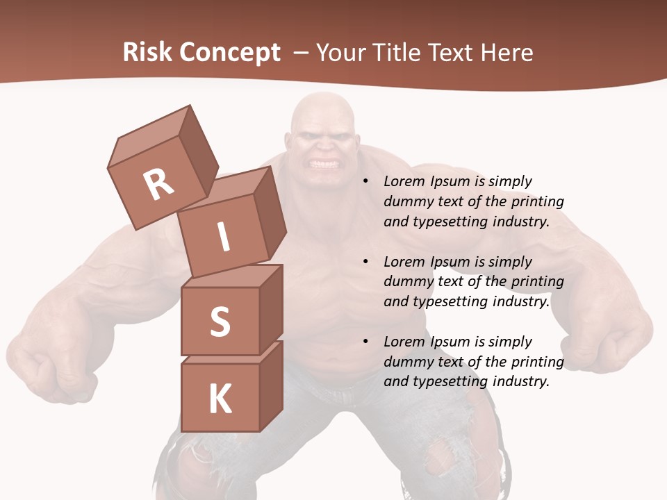 Man Body Bicep PowerPoint Template