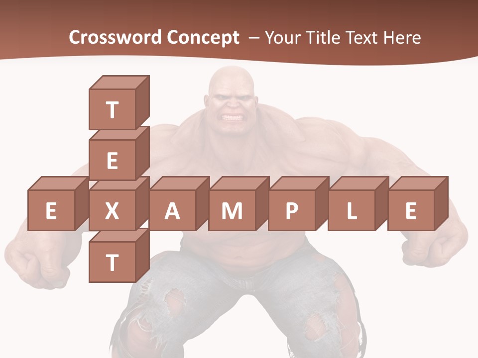 Man Body Bicep PowerPoint Template