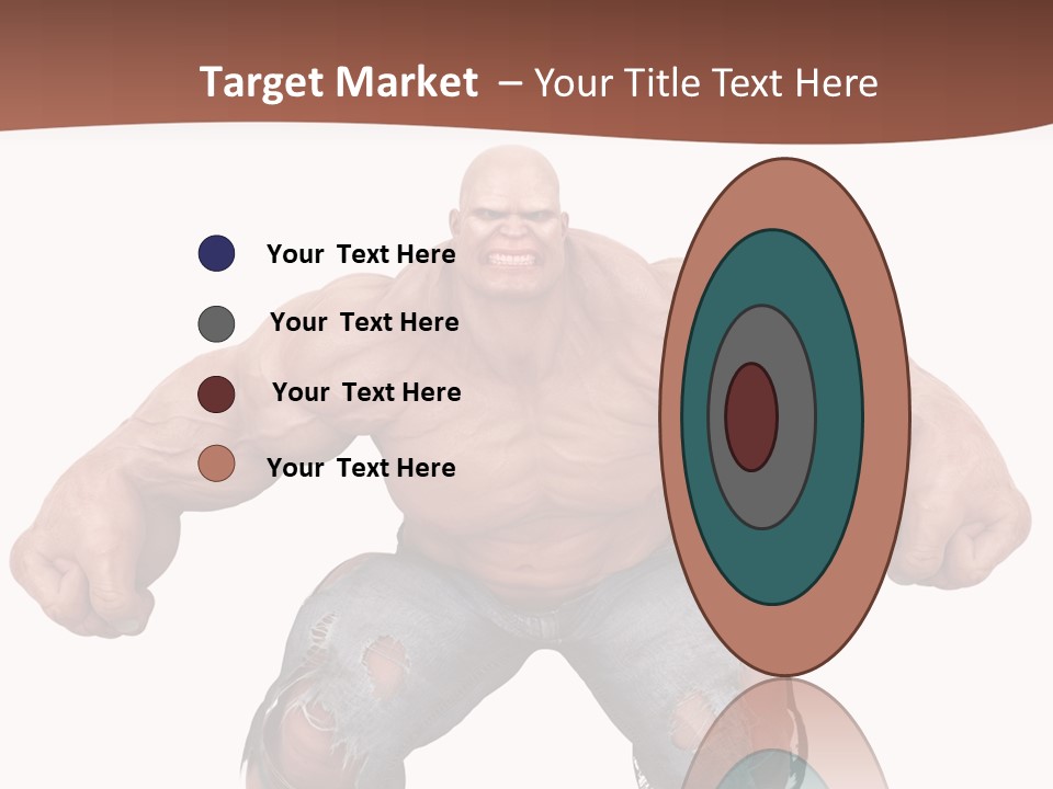 Man Body Bicep PowerPoint Template