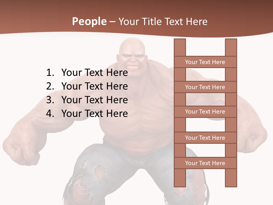 Man Body Bicep PowerPoint Template