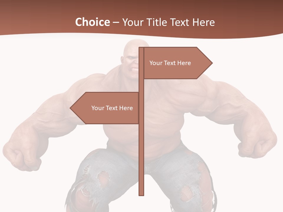 Man Body Bicep PowerPoint Template