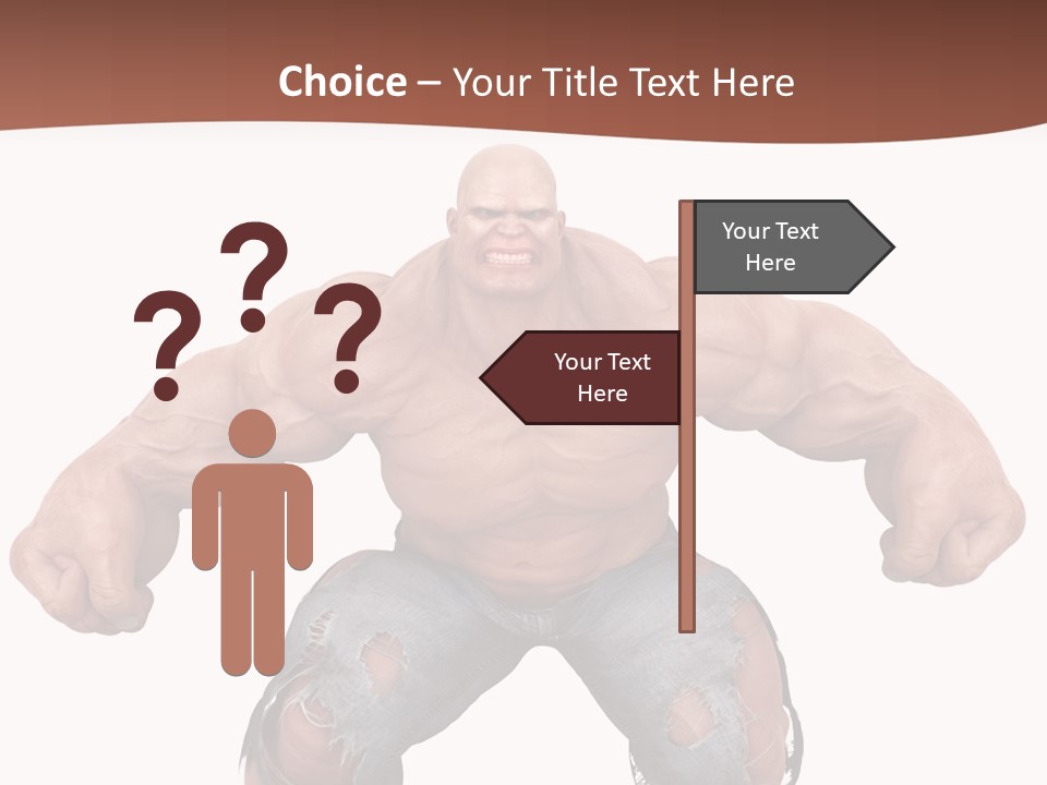 Man Body Bicep PowerPoint Template