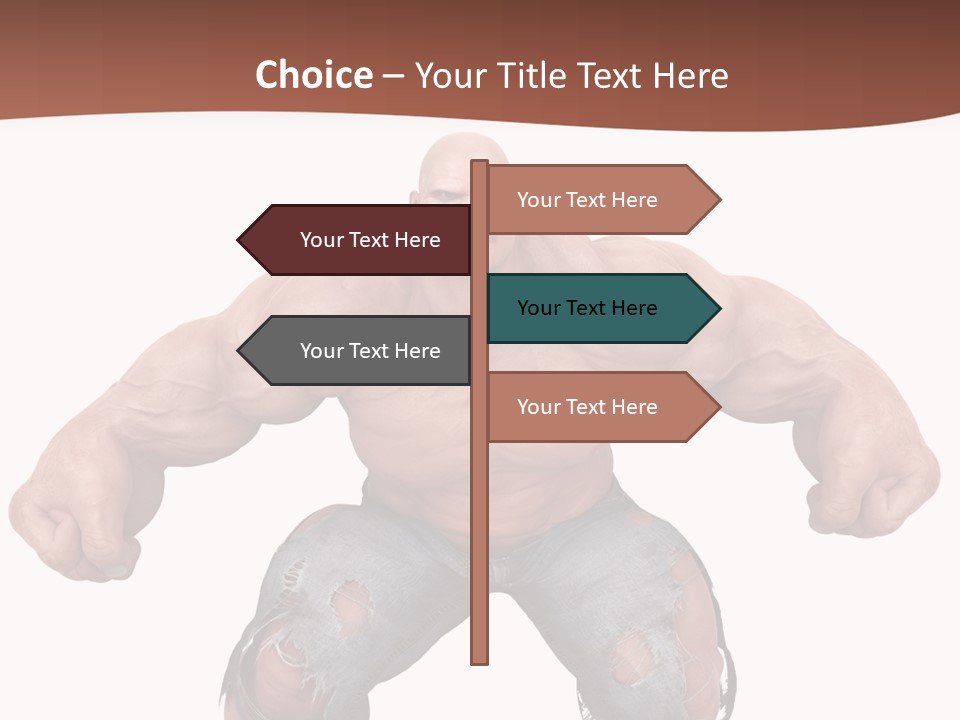 Man Body Bicep PowerPoint Template