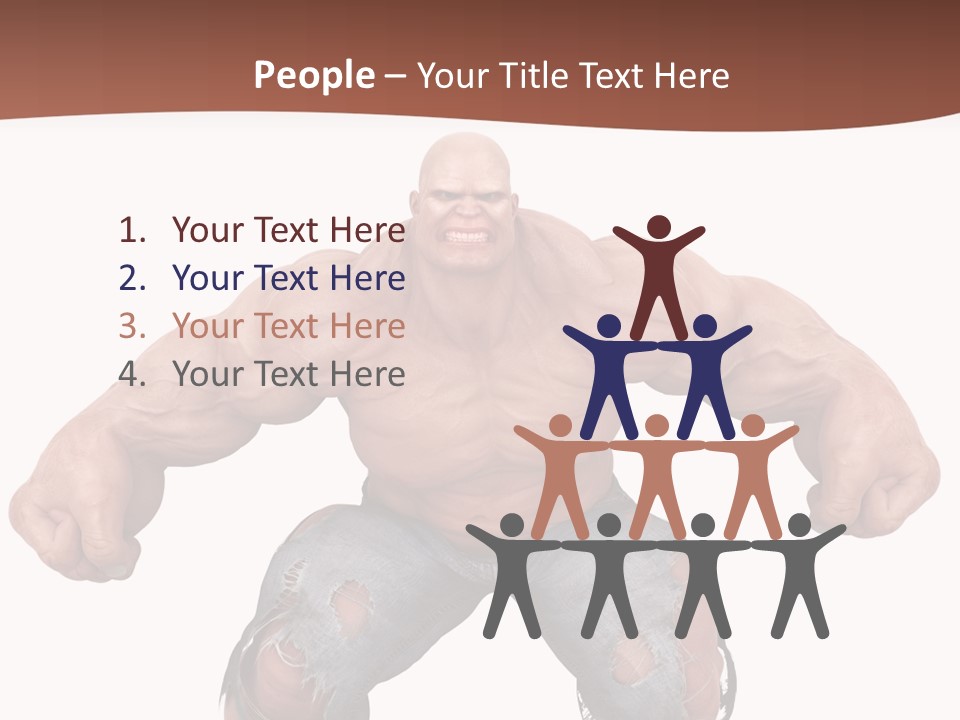 Man Body Bicep PowerPoint Template