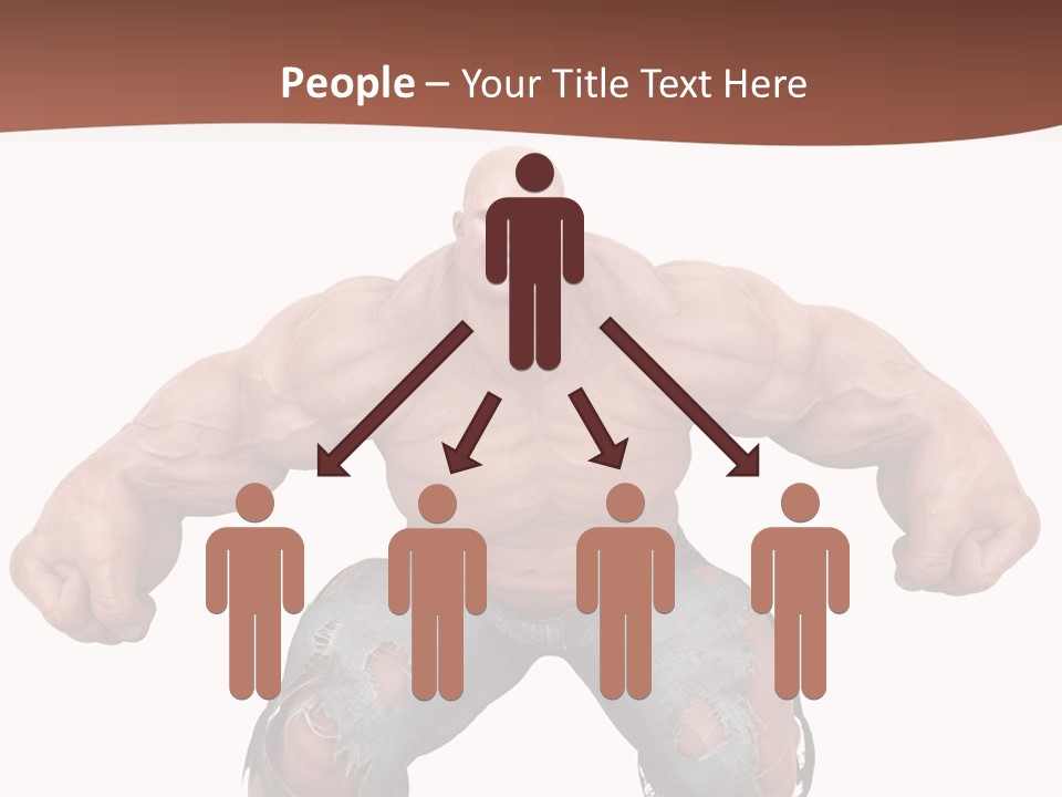 Man Body Bicep PowerPoint Template