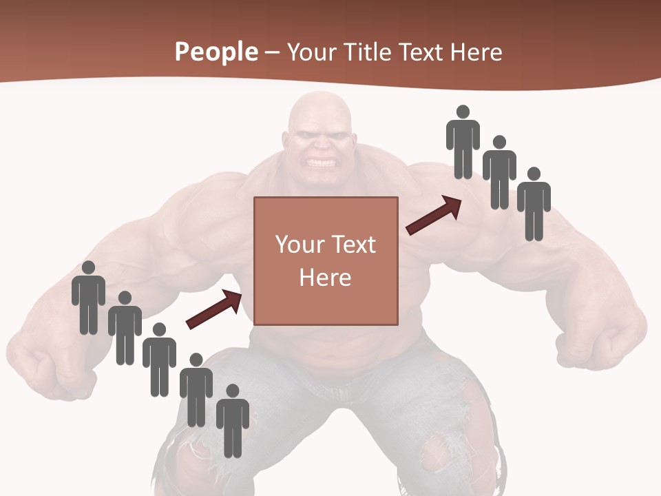 Man Body Bicep PowerPoint Template