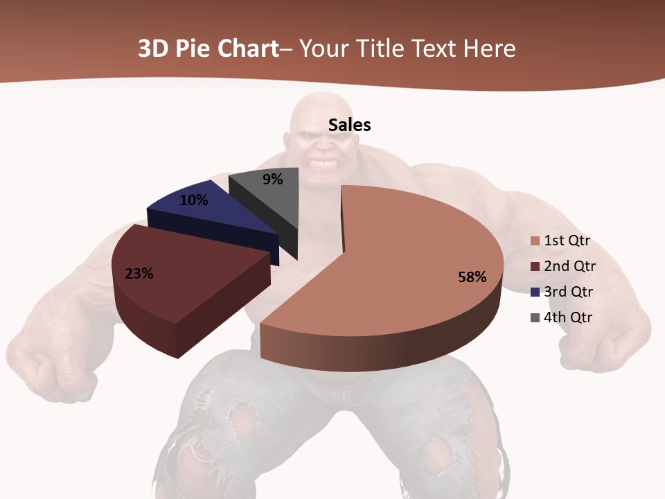 Man Body Bicep PowerPoint Template