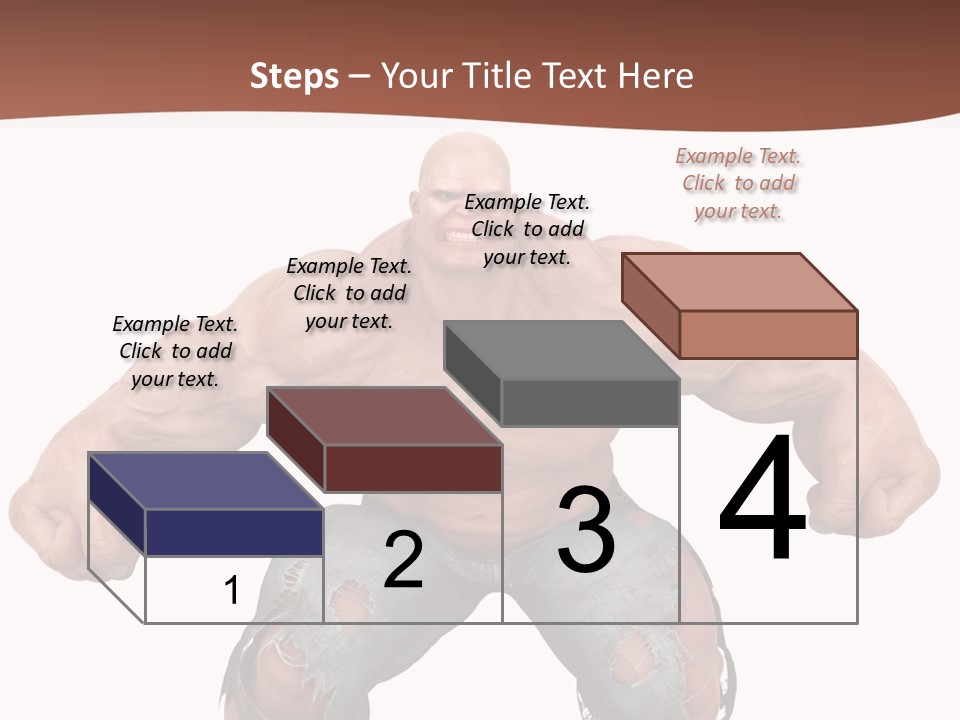 Man Body Bicep PowerPoint Template