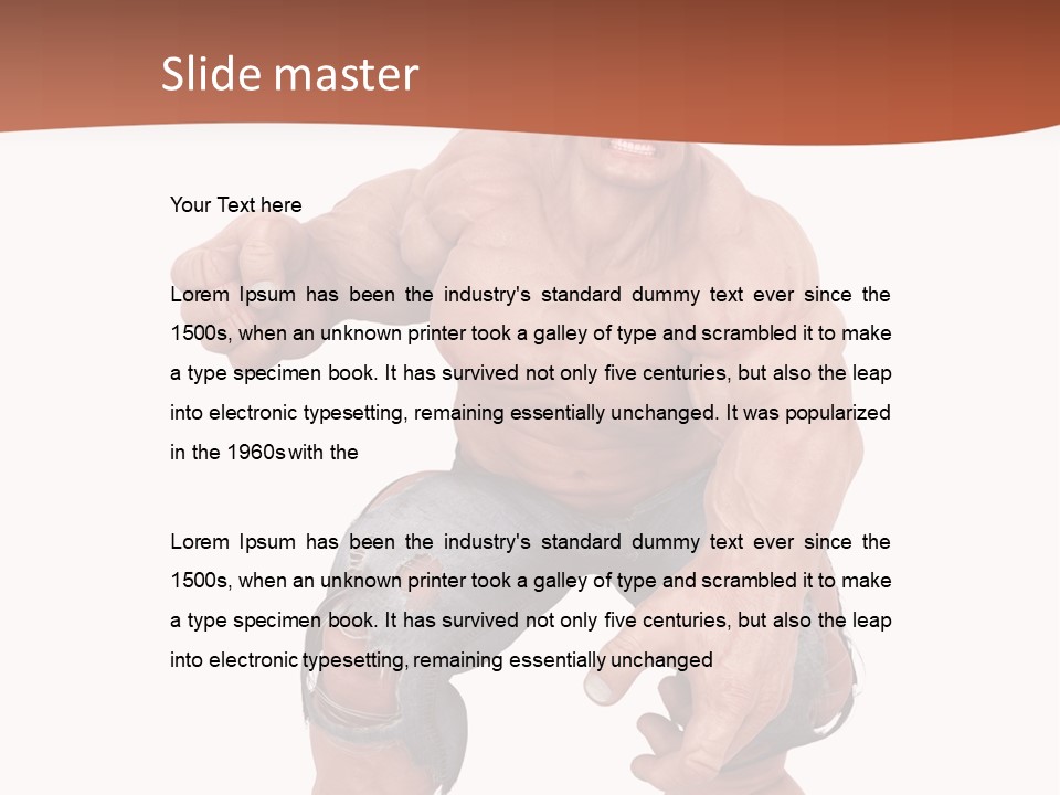 Strong Bodybuilder Killer PowerPoint Template