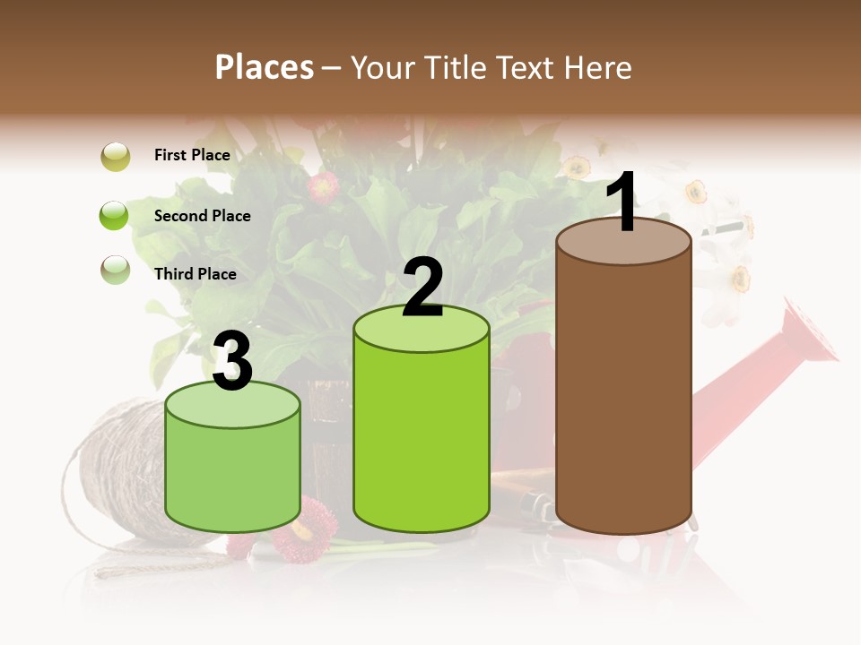 Flower String Shovel PowerPoint Template