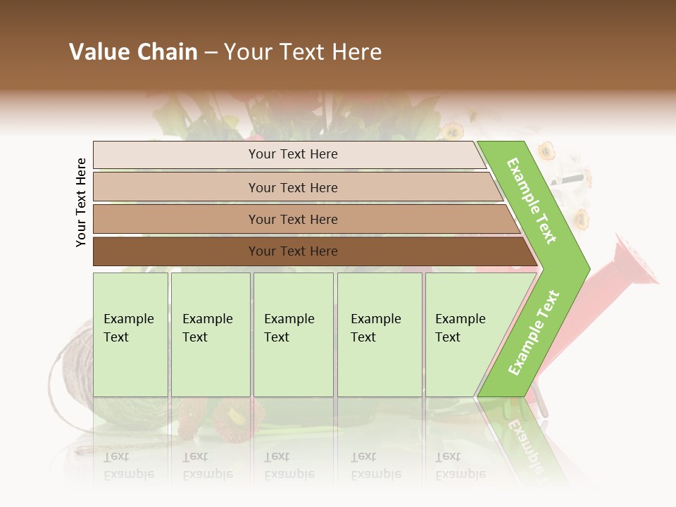 Flower String Shovel PowerPoint Template