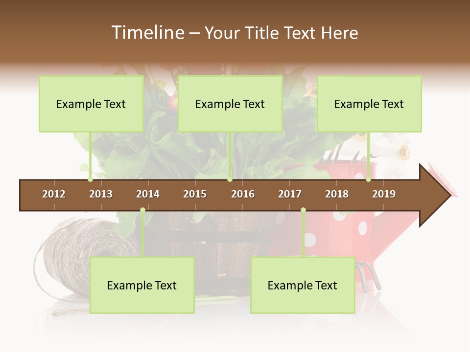 Flower String Shovel PowerPoint Template