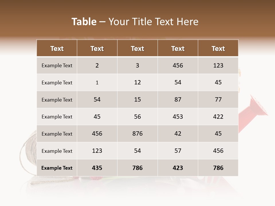 Flower String Shovel PowerPoint Template