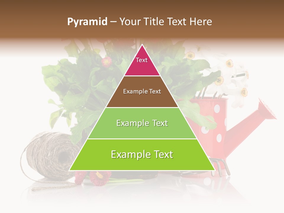 Flower String Shovel PowerPoint Template