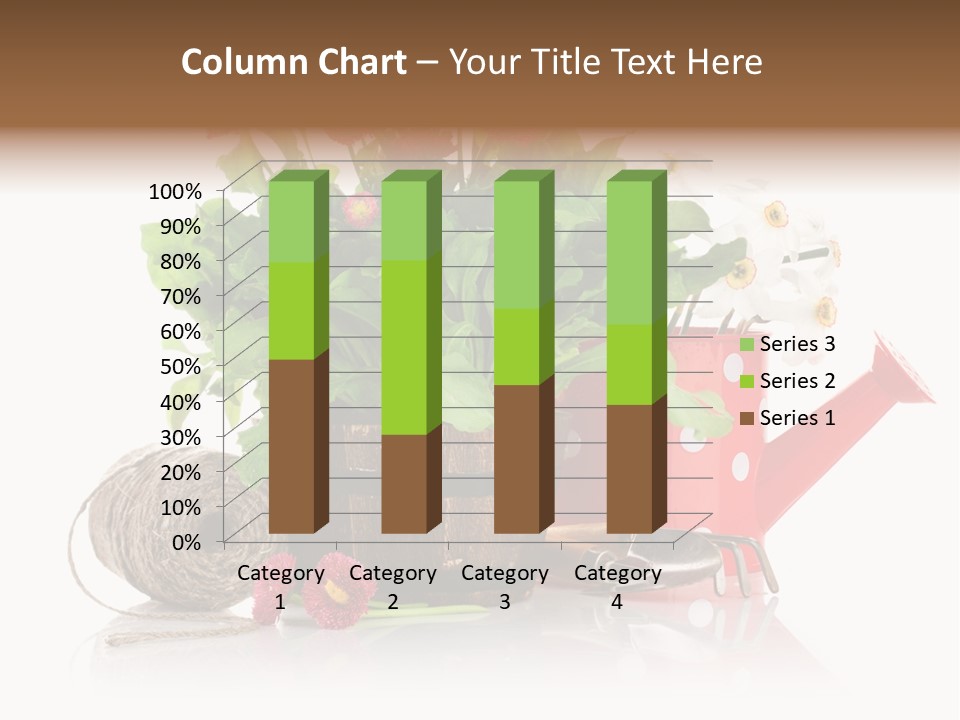 Flower String Shovel PowerPoint Template