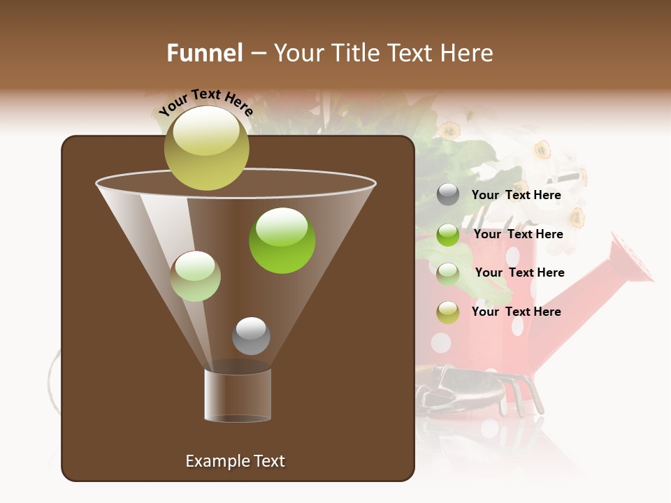 Flower String Shovel PowerPoint Template