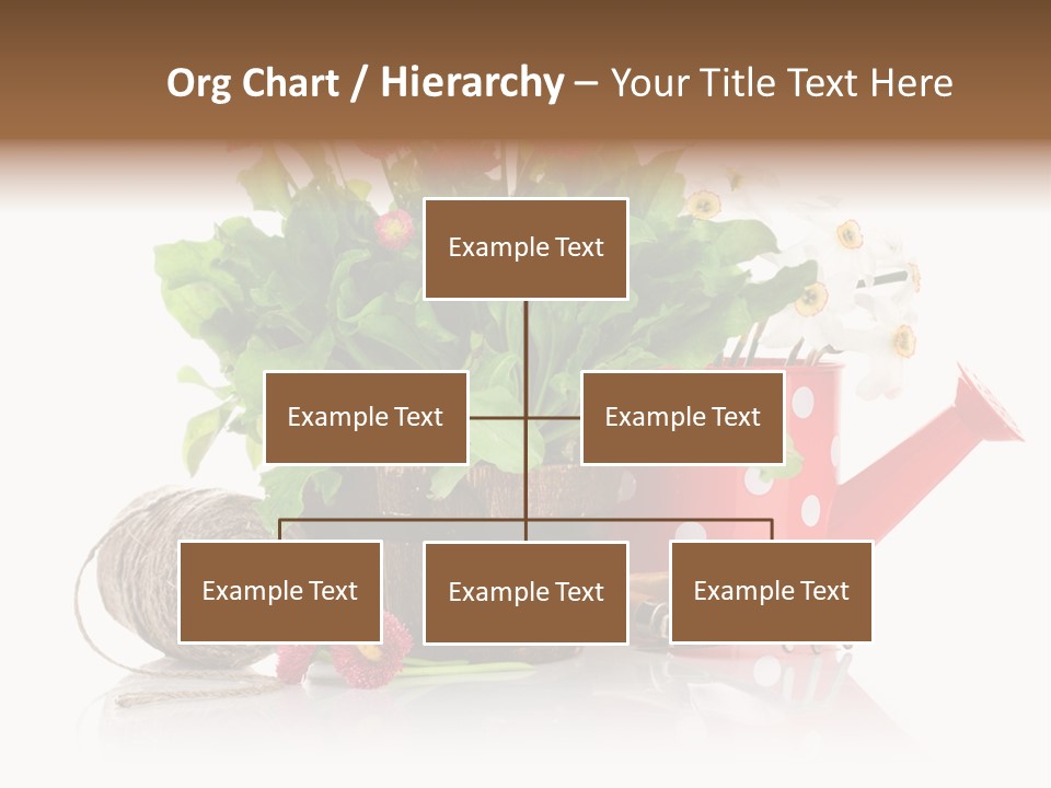 Flower String Shovel PowerPoint Template