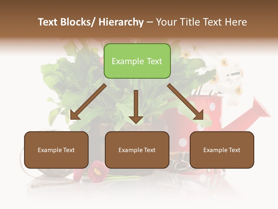 Flower String Shovel PowerPoint Template