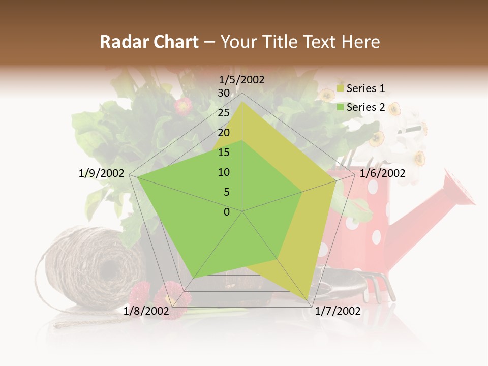 Flower String Shovel PowerPoint Template