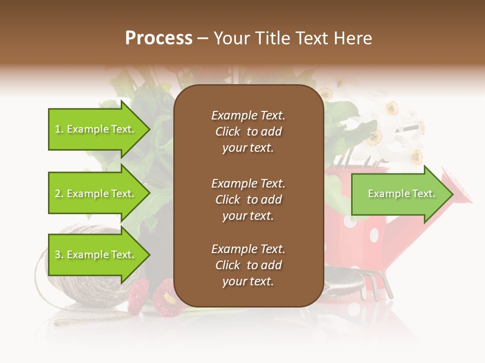 Flower String Shovel PowerPoint Template