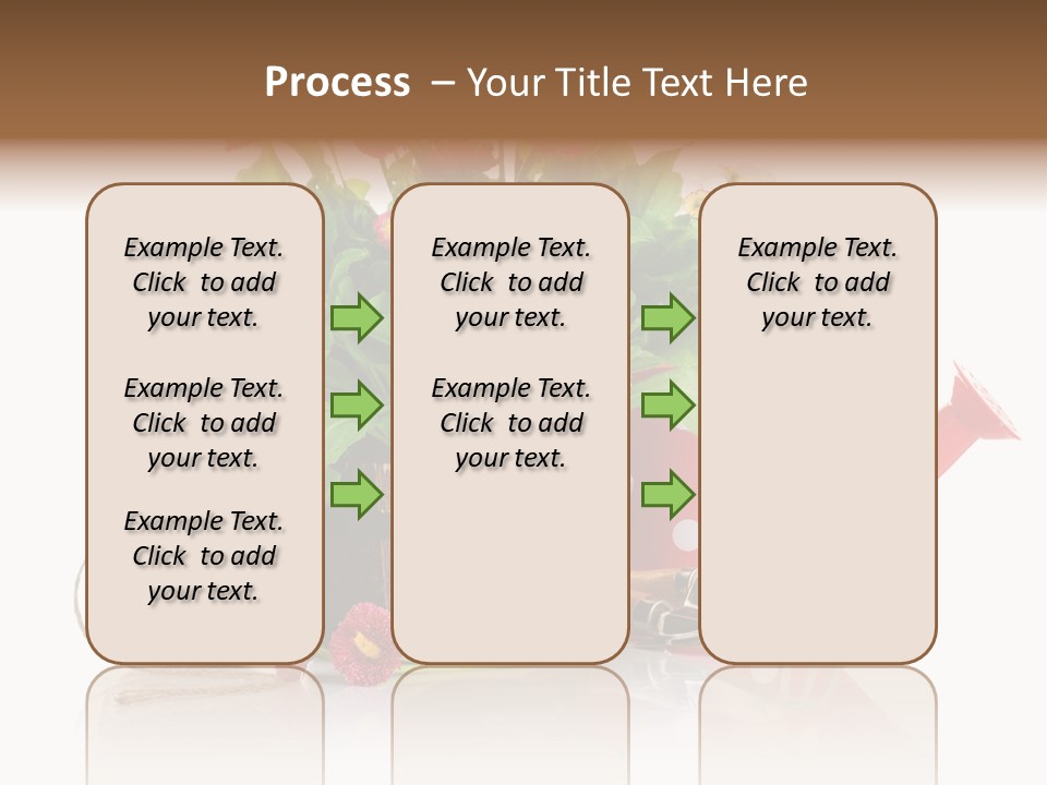 Flower String Shovel PowerPoint Template