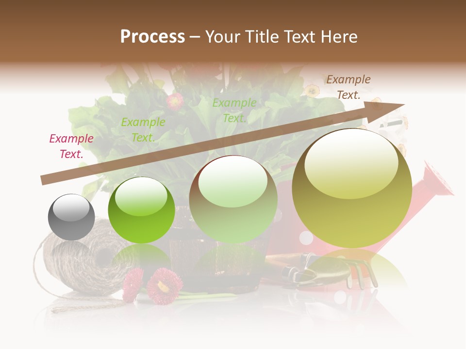 Flower String Shovel PowerPoint Template