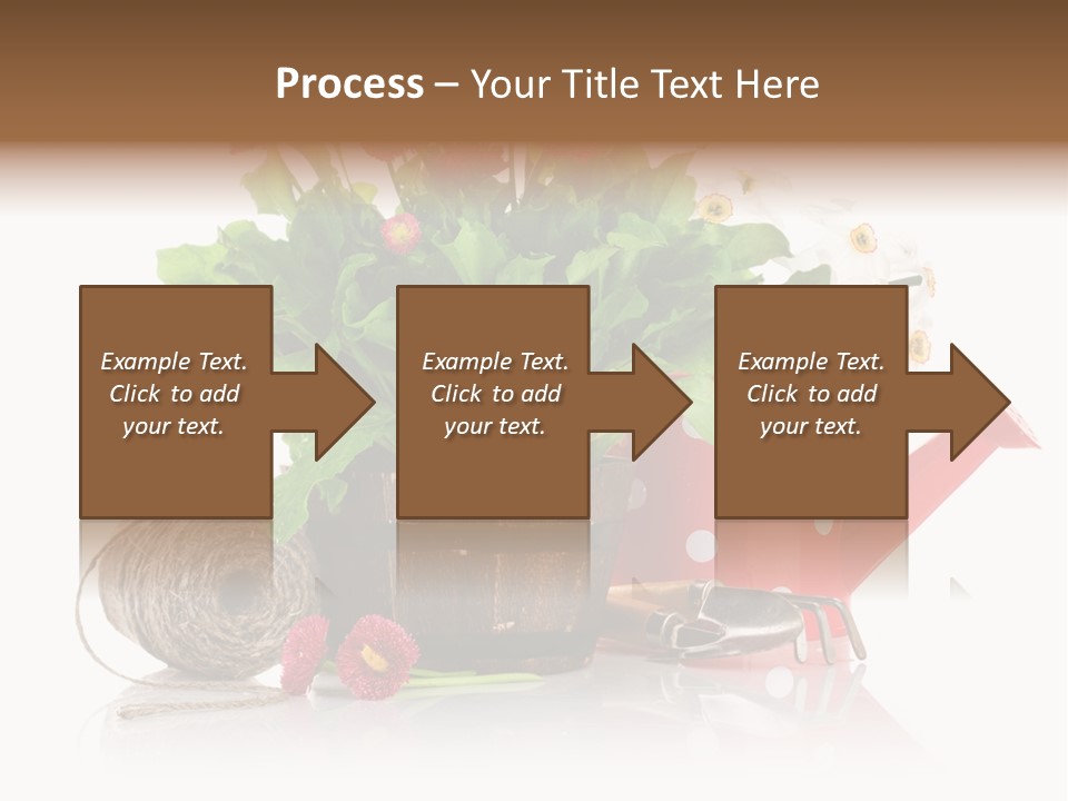 Flower String Shovel PowerPoint Template