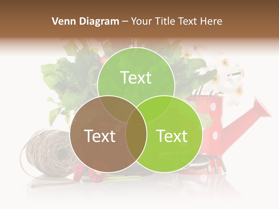 Flower String Shovel PowerPoint Template