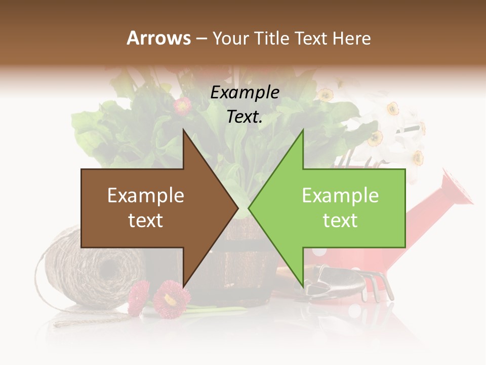 Flower String Shovel PowerPoint Template