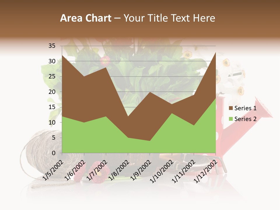 Flower String Shovel PowerPoint Template