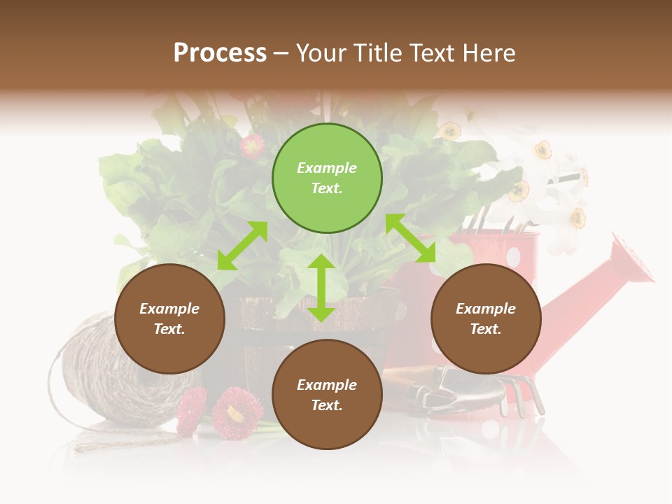 Flower String Shovel PowerPoint Template
