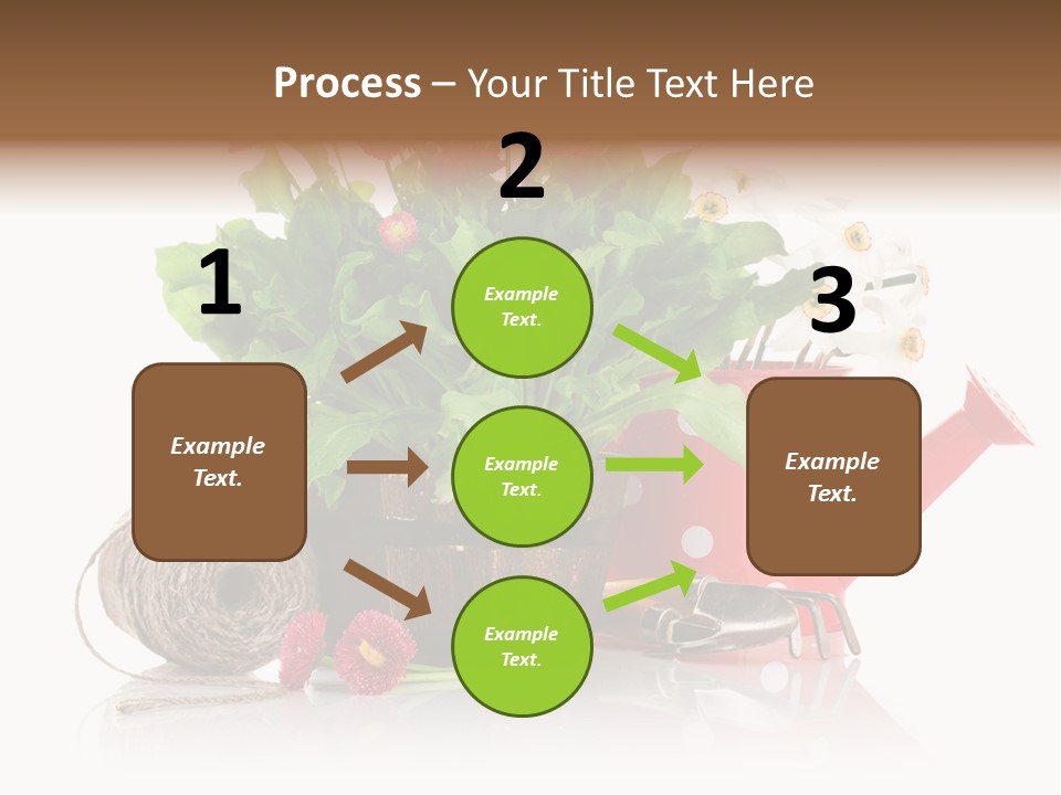 Flower String Shovel PowerPoint Template