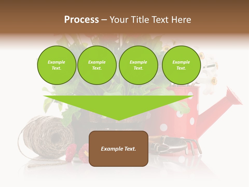 Flower String Shovel PowerPoint Template