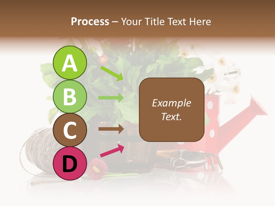 Flower String Shovel PowerPoint Template