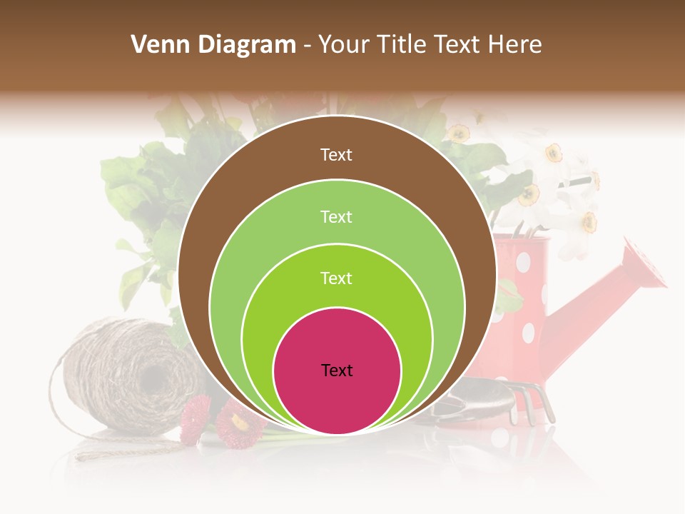 Flower String Shovel PowerPoint Template