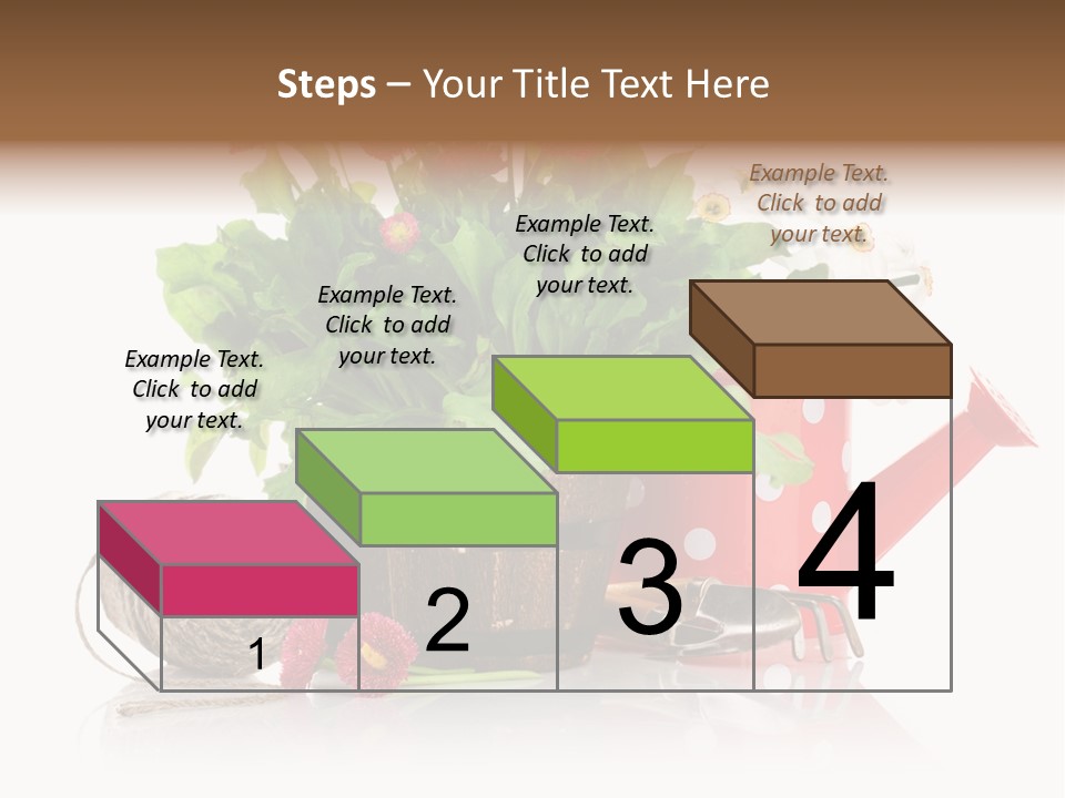 Flower String Shovel PowerPoint Template